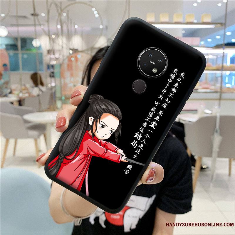 Nokia 7.2 Coque Dessin Animé Violet Protection Amoureux Étui Tout Compris Incassable