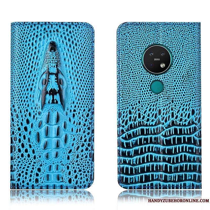 Nokia 7.2 Étui Protection Coque De Téléphone Incassable Housse Jaune Crocodile