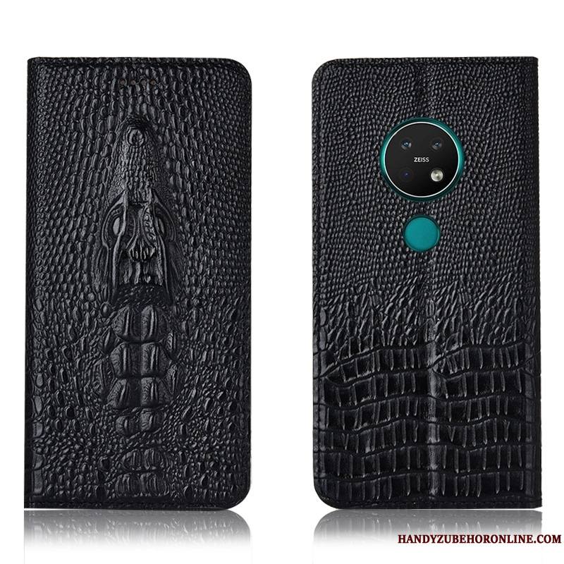 Nokia 7.2 Étui Protection Coque De Téléphone Incassable Housse Jaune Crocodile