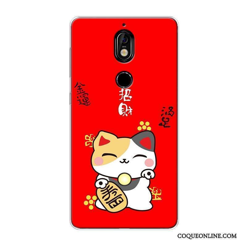 Nokia 7 Coque De Téléphone Personnalisé Chiens Tout Compris Délavé En Daim Fluide Doux Chat