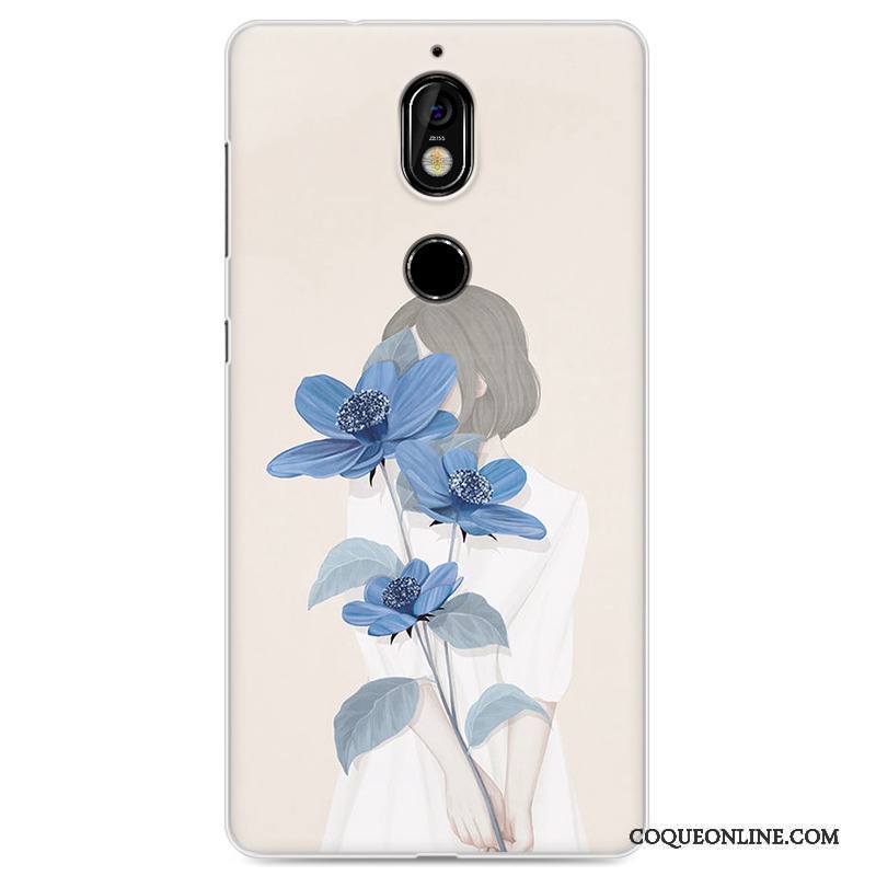 Nokia 7 Coque Protection Étui Rose Incassable Tout Compris Art Frais