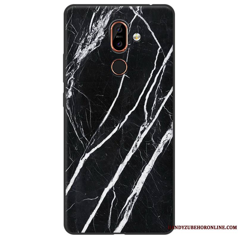 Nokia 7 Plus Coque Étui Vintage Silicone Tout Compris Protection Fluide Doux