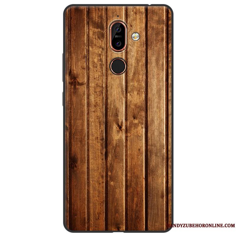 Nokia 7 Plus Coque Étui Vintage Silicone Tout Compris Protection Fluide Doux