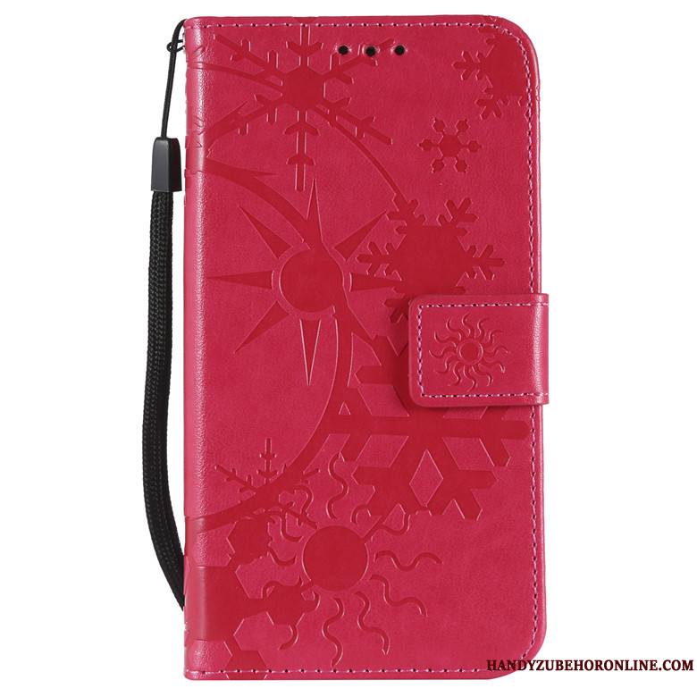 Nokia 7 Plus Or Rose Housse Étui En Cuir Portefeuille Coque De Téléphone Protection