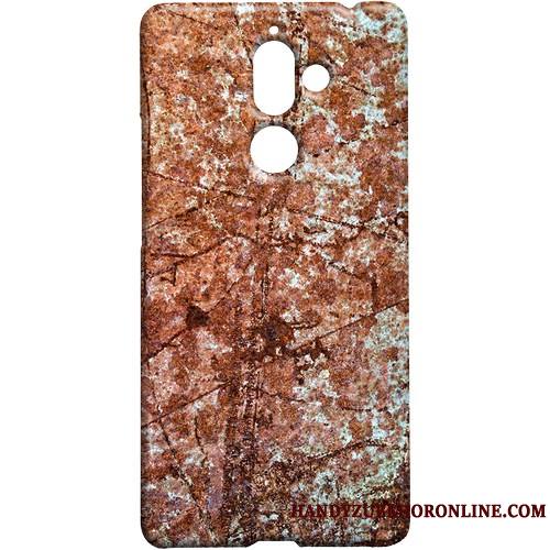 Nokia 7 Plus Téléphone Portable Personnalité Étui Protection Coque Vent Délavé En Daim