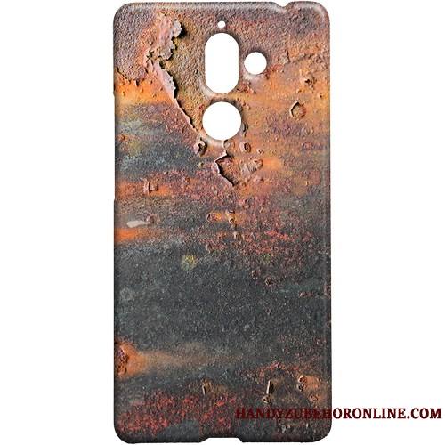 Nokia 7 Plus Téléphone Portable Personnalité Étui Protection Coque Vent Délavé En Daim