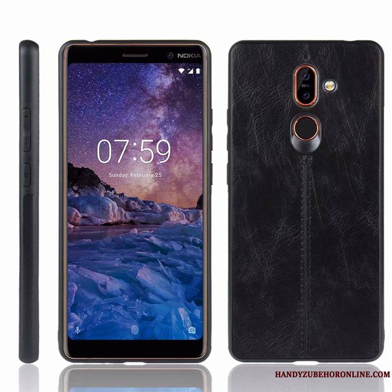 Nokia 7 Plus Étui Incassable Protection Coque De Téléphone Téléphone Portable Bleu