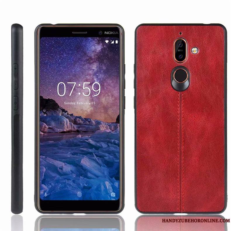 Nokia 7 Plus Étui Incassable Protection Coque De Téléphone Téléphone Portable Bleu