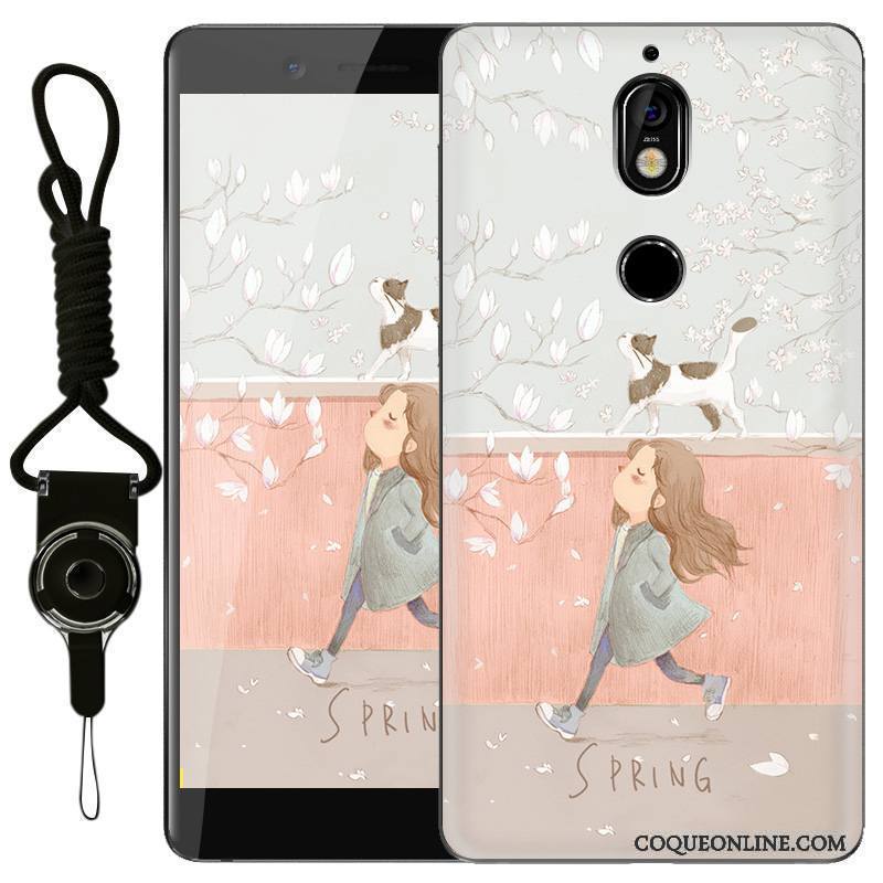 Nokia 7 Protection Personnalité Gaufrage Fluide Doux Personnalisé Coque Transparent