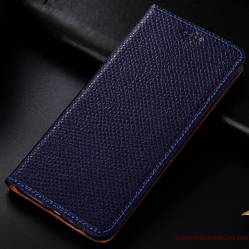 Nokia 8.1 Cuir Véritable Coque De Téléphone Housse Modèle Fleurie Protection Rouge Étui