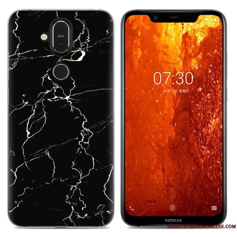 Nokia 8.1 Fluide Doux Incassable Rose Coque De Téléphone Téléphone Portable Tout Compris Simple