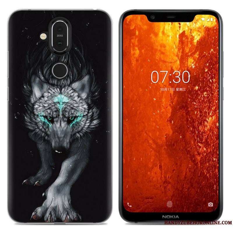 Nokia 8.1 Fluide Doux Incassable Rose Coque De Téléphone Téléphone Portable Tout Compris Simple