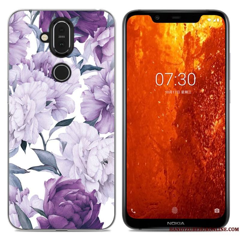 Nokia 8.1 Fluide Doux Incassable Rose Coque De Téléphone Téléphone Portable Tout Compris Simple