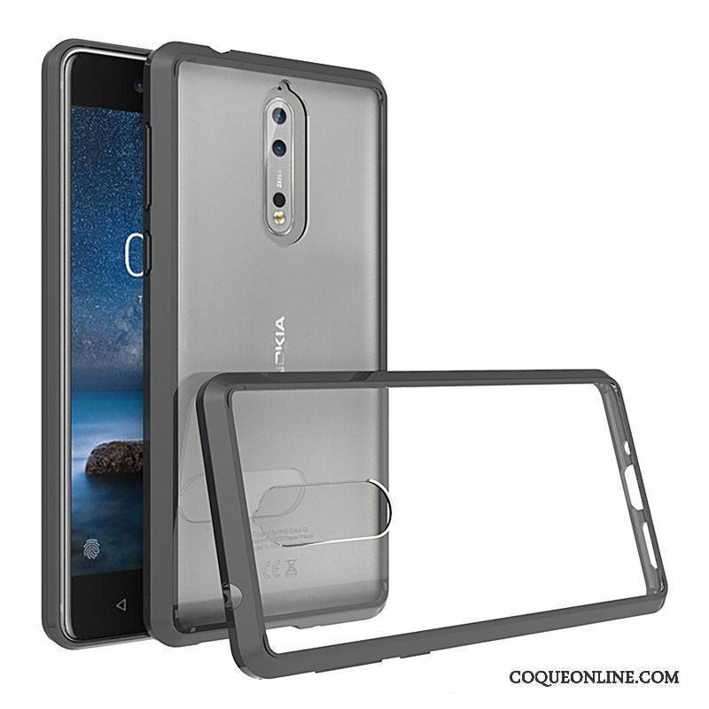 Nokia 8 Border Europe Transparent Coque De Téléphone Créatif Étui Protection