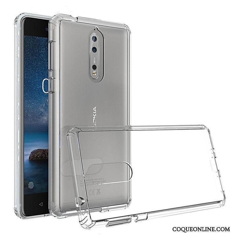 Nokia 8 Border Europe Transparent Coque De Téléphone Créatif Étui Protection