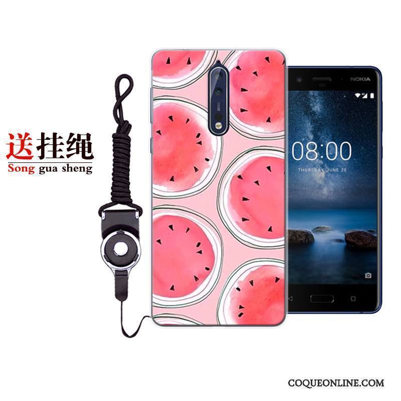 Nokia 8 Coque Dessin Animé Tout Compris Étui Personnalité Silicone De Téléphone