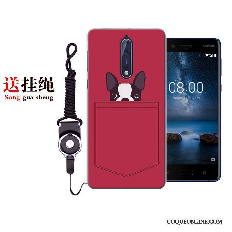 Nokia 8 Coque Dessin Animé Tout Compris Étui Personnalité Silicone De Téléphone