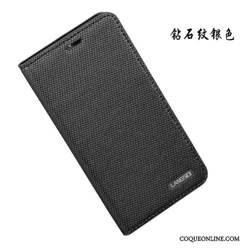 Nokia 8 Coque Étui En Cuir Cuir Véritable Silicone Argent Incassable Protection Business