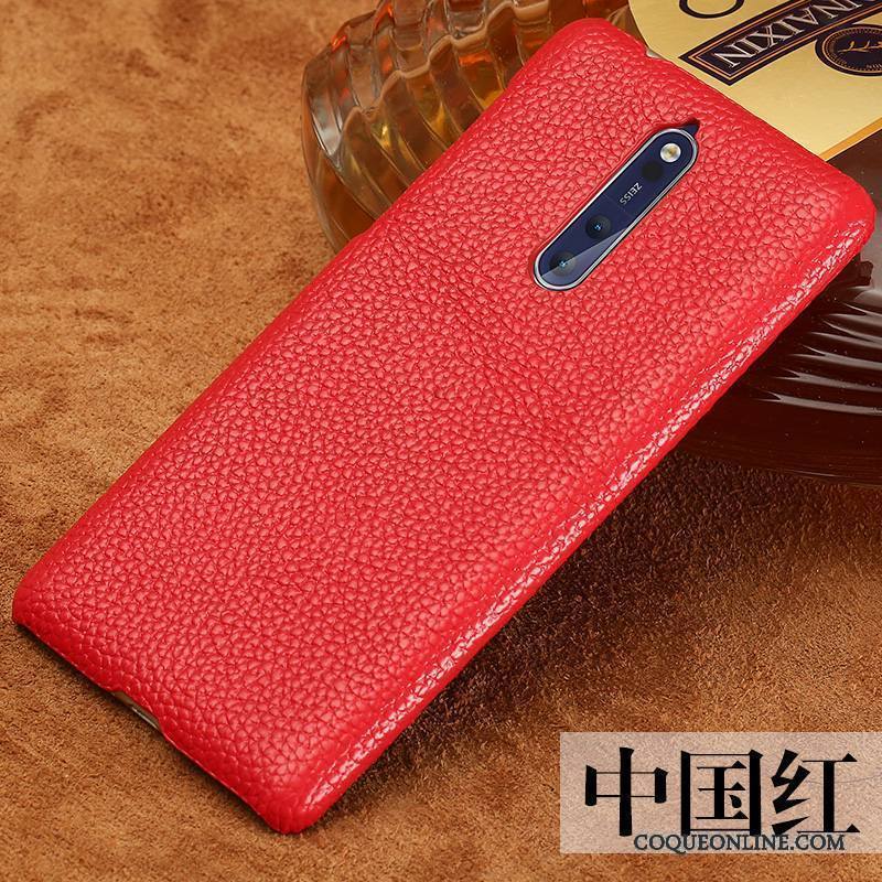 Nokia 8 Incassable Coque De Téléphone Rouge Étui En Cuir Amoureux Difficile