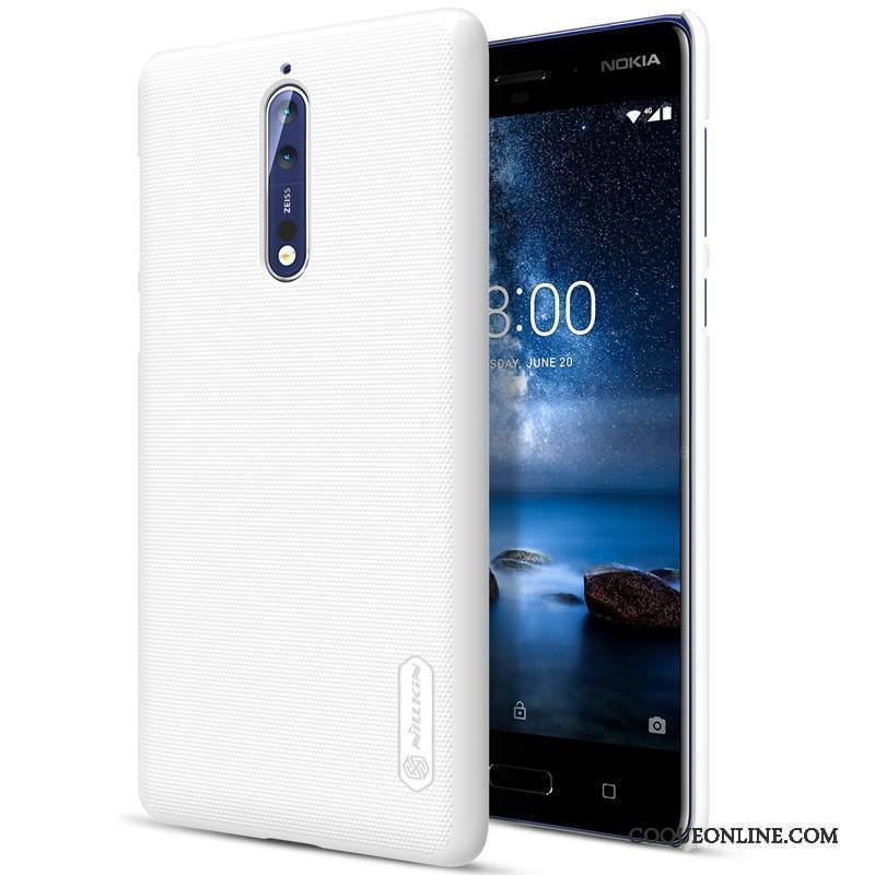 Nokia 8 Protection Incassable Or Coque Difficile Noir Étui