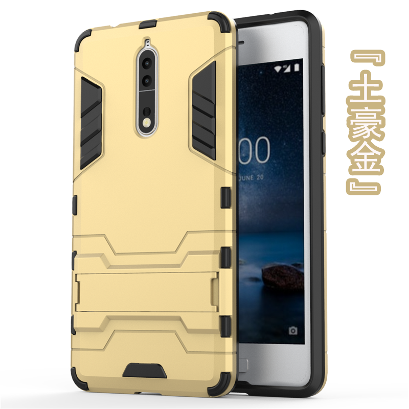 Nokia 8 Protection Étui Support Coque Bleu Difficile Téléphone Portable