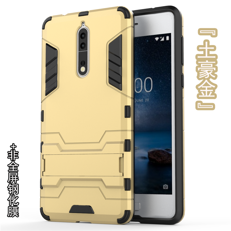 Nokia 8 Protection Étui Support Coque Bleu Difficile Téléphone Portable