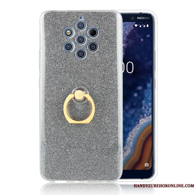 Nokia 9 Pureview Business Gris Incassable Rose Coque Fluide Doux De Téléphone