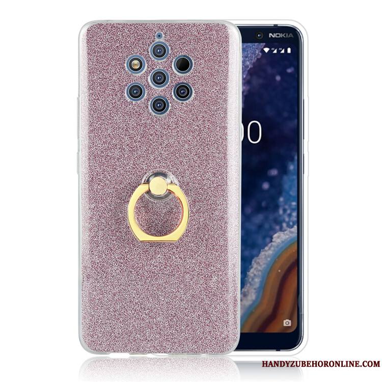 Nokia 9 Pureview Business Gris Incassable Rose Coque Fluide Doux De Téléphone