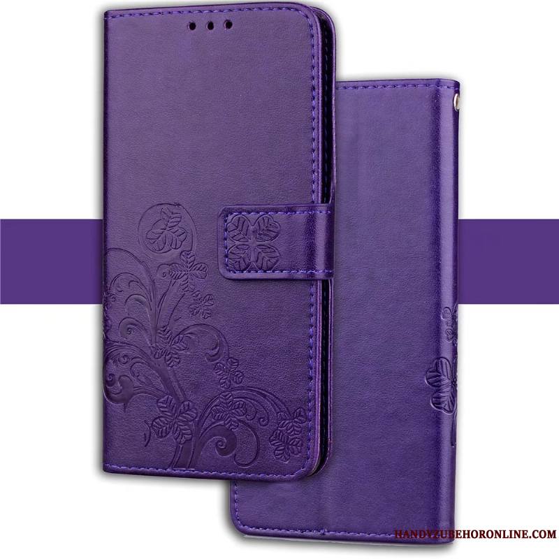 Nokia 9 Pureview Coque Étui En Cuir Silicone Fluide Doux Protection Violet Tout Compris Portefeuille