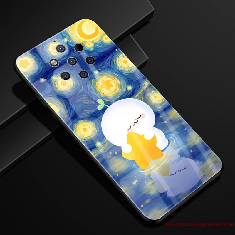 Nokia 9 Pureview Créatif Incassable Protection Rose Coque De Téléphone Étui Dessin Animé