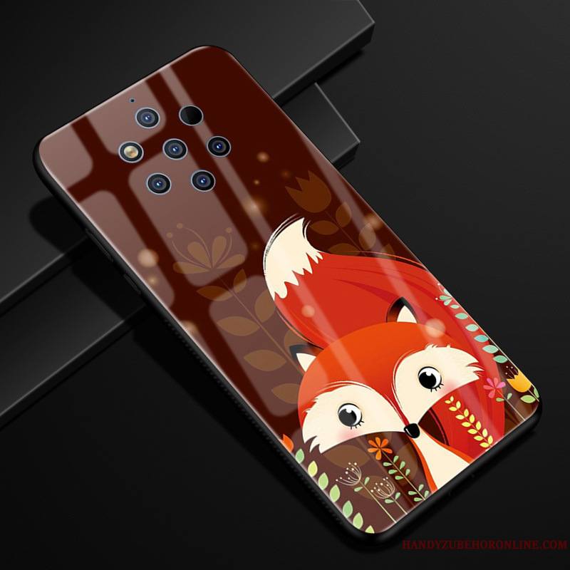 Nokia 9 Pureview Créatif Incassable Protection Rose Coque De Téléphone Étui Dessin Animé