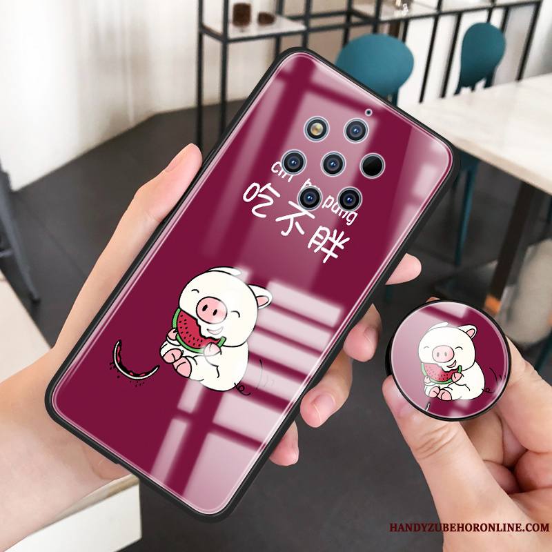 Nokia 9 Pureview Fluide Doux Personnalité Tendance Nouveau Rouge Mode Coque De Téléphone