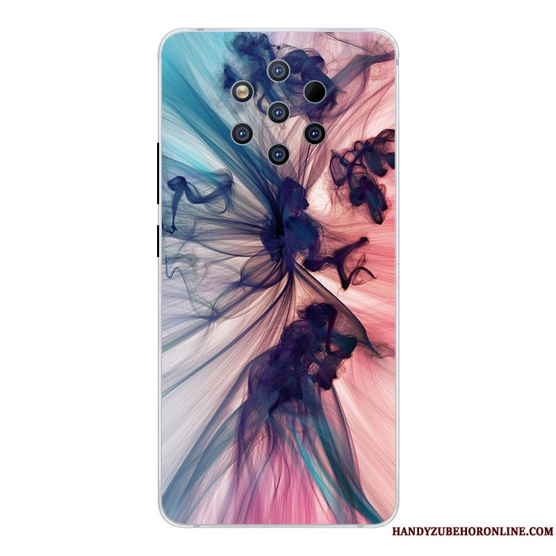 Nokia 9 Pureview Incassable Dessin Animé Créatif Protection Coque De Téléphone Étui Rose