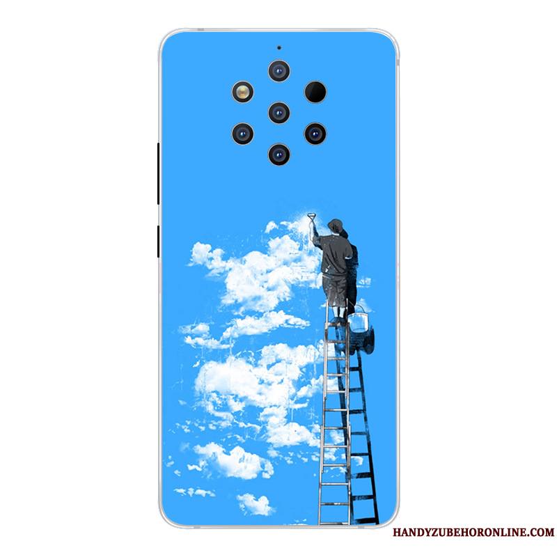 Nokia 9 Pureview Incassable Dessin Animé Créatif Protection Coque De Téléphone Étui Rose