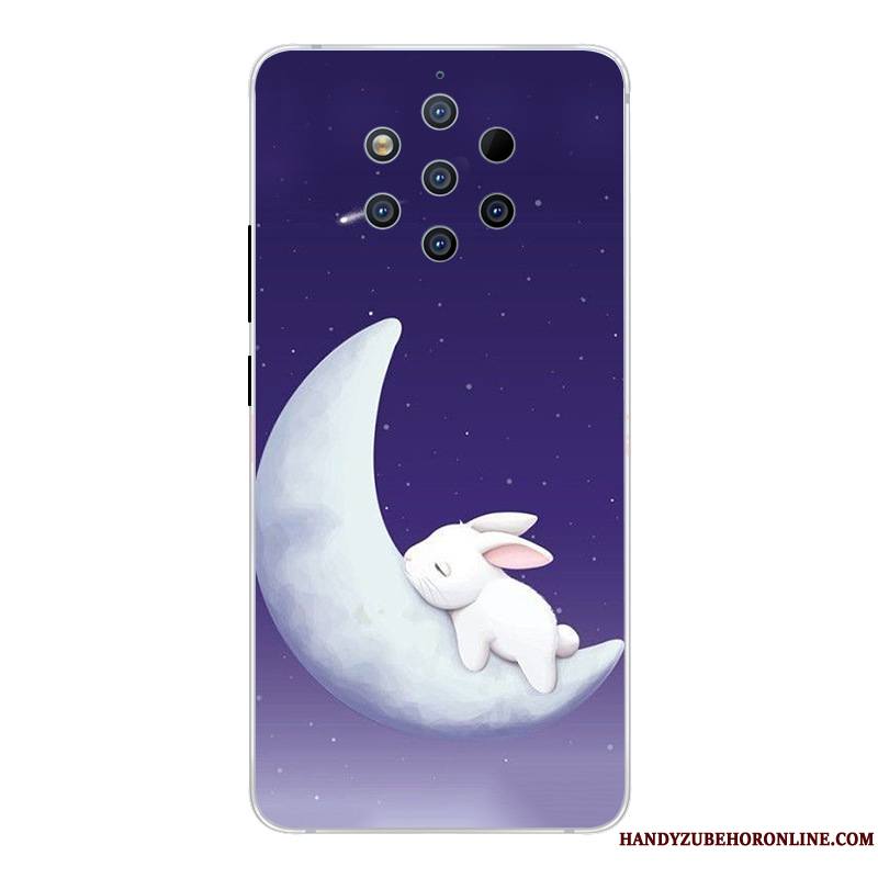 Nokia 9 Pureview Incassable Dessin Animé Créatif Protection Coque De Téléphone Étui Rose