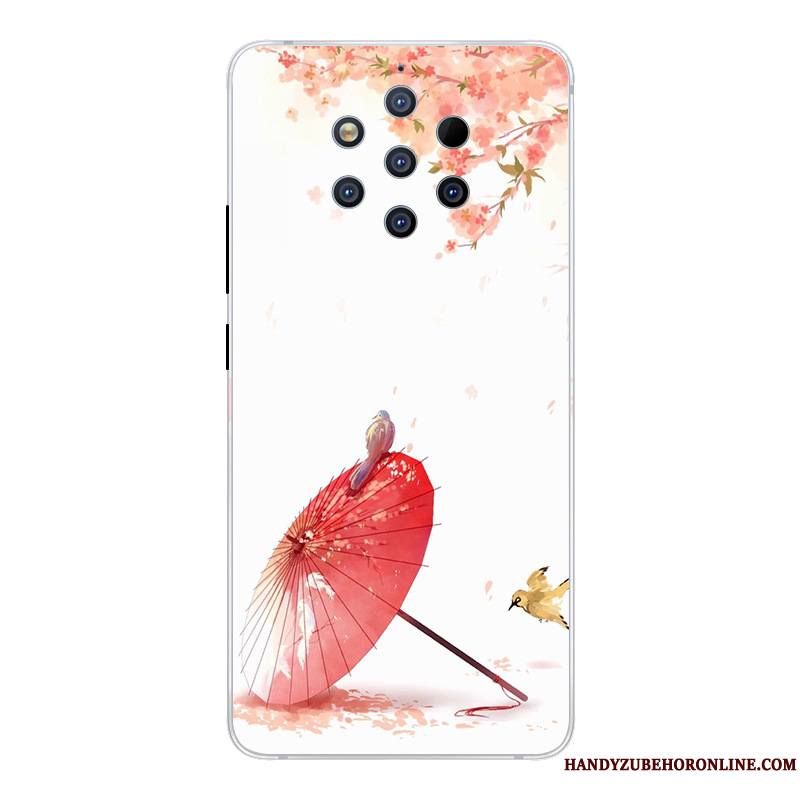 Nokia 9 Pureview Incassable Dessin Animé Créatif Protection Coque De Téléphone Étui Rose