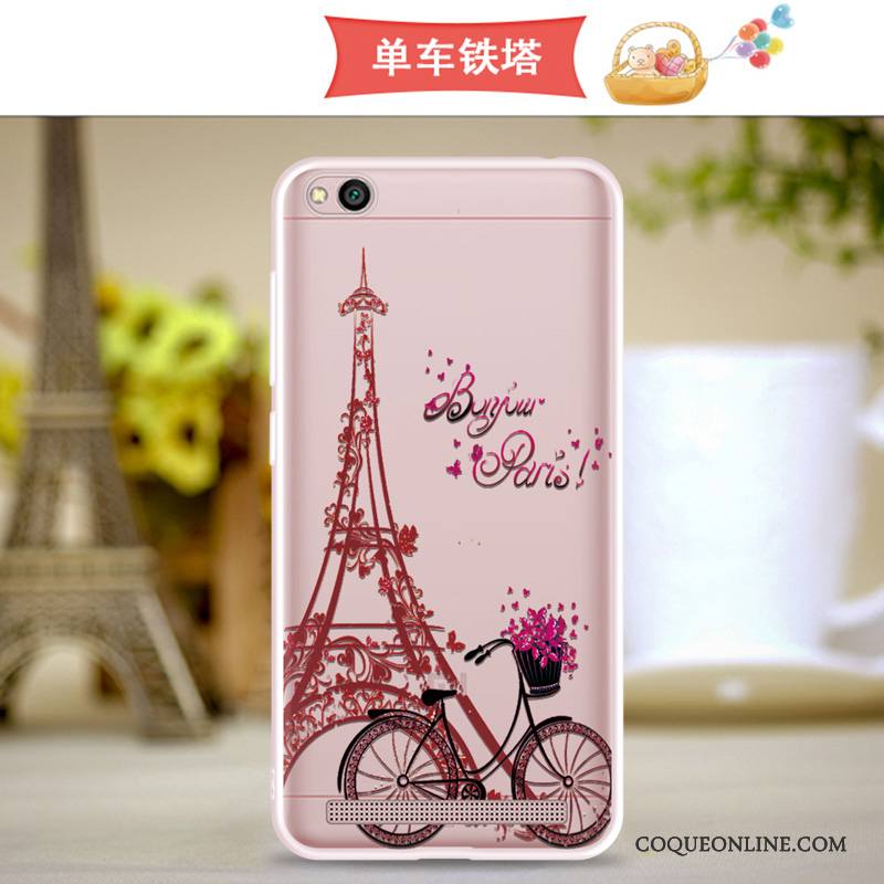 Redmi 5a Coque Protection Rose Dessin Animé Étui Légère Légères Fluide Doux