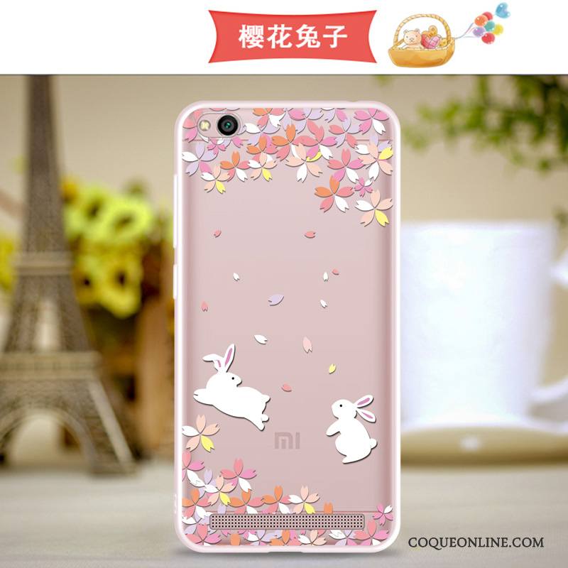 Redmi 5a Coque Protection Rose Dessin Animé Étui Légère Légères Fluide Doux