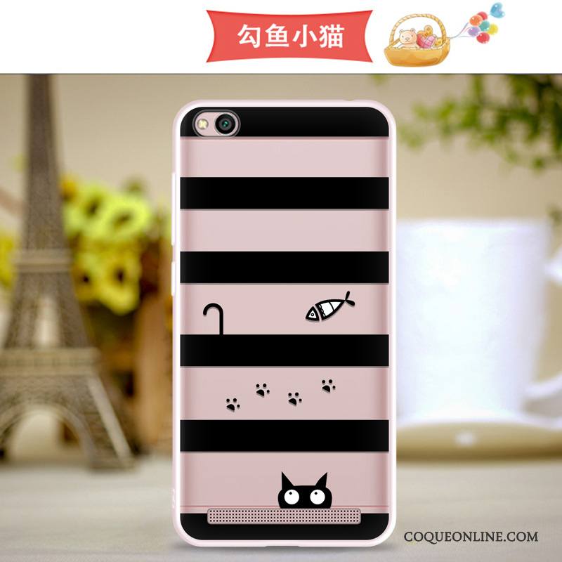 Redmi 5a Coque Protection Rose Dessin Animé Étui Légère Légères Fluide Doux