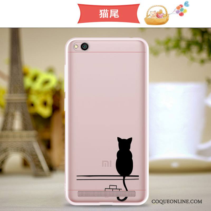 Redmi 5a Coque Protection Rose Dessin Animé Étui Légère Légères Fluide Doux