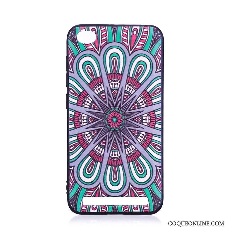 Redmi 5a Gaufrage Fluide Doux Dessin Animé Tendance Protection Coque De Téléphone Multicolore