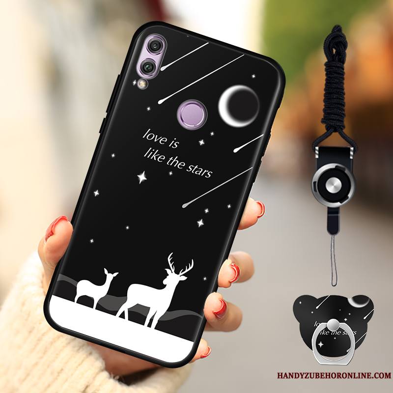 Redmi 7 Coque Bleu Marin Dessin Animé Ornements Suspendus Incassable Étui Petit Fluide Doux