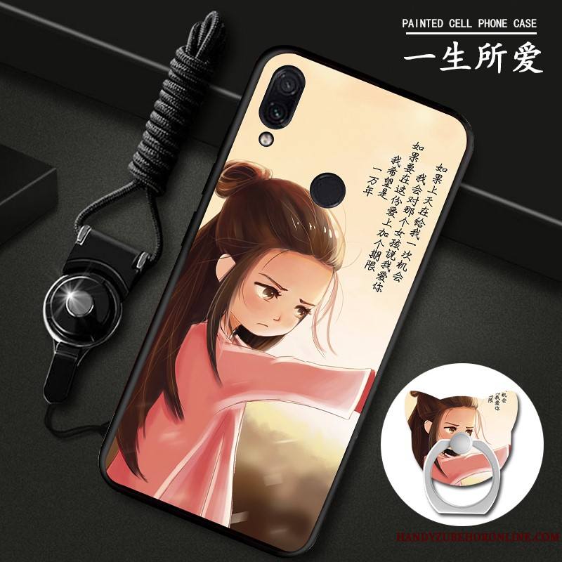 Redmi 7 Incassable Rose Rouge Coque Silicone De Téléphone