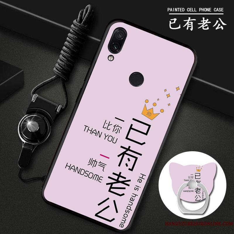 Redmi 7 Incassable Rose Rouge Coque Silicone De Téléphone