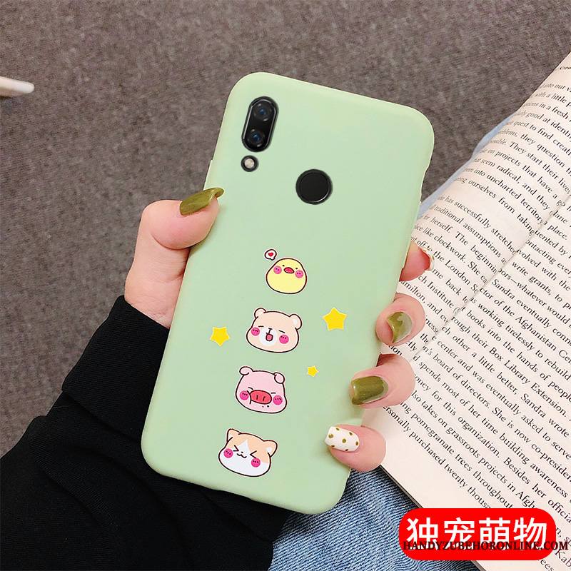 Redmi 7 Mode Personnalité Coque De Téléphone Vert Peinture Étui Marque De Tendance