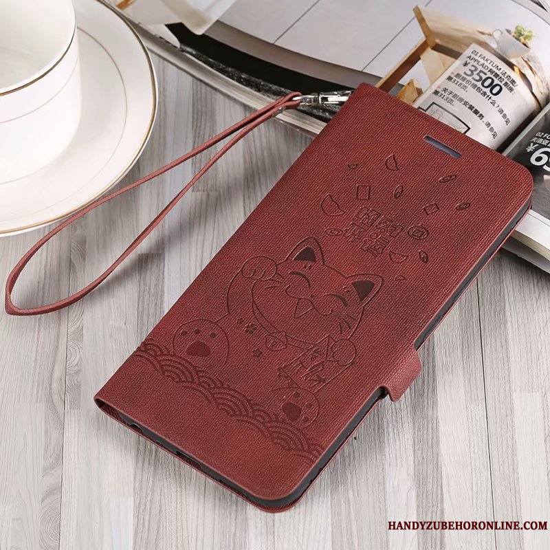 Redmi 7 Tout Compris Coque De Téléphone Rouge Silicone Clamshell Or Incassable