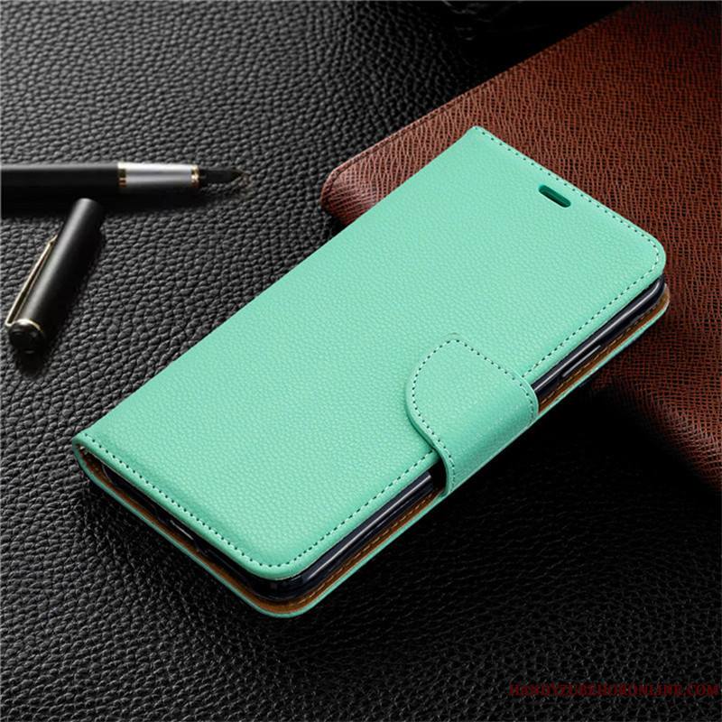 Redmi 7 Étui En Cuir Coque Portefeuille Petit Protection Rouge Housse