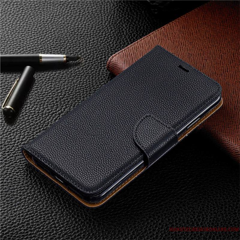 Redmi 7 Étui En Cuir Coque Portefeuille Petit Protection Rouge Housse