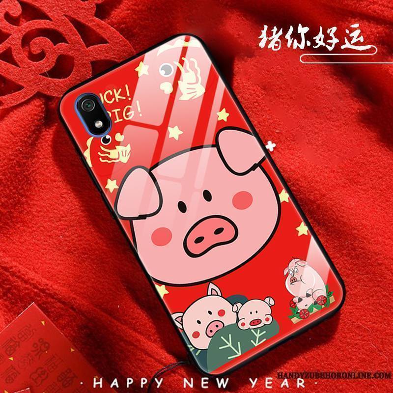 Redmi 7a Coque Difficile Rouge Incassable Nouveau Richesse Étui De Fête