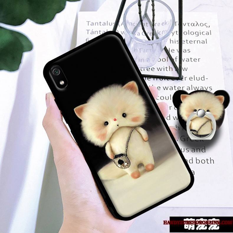 Redmi 7a Coque Incassable Noir Tempérer Tout Compris Membrane Étudiant Étui